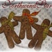 Gingerbread Men Primitive Christmas Ornies Bowl Fillers Tucks