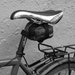 Eco friendly bicycle saddle bag made from punctured bike inner tubes