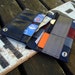 Eco friendly mens or ladies wallet made from reclaimed seat belts and bicycle inner tube