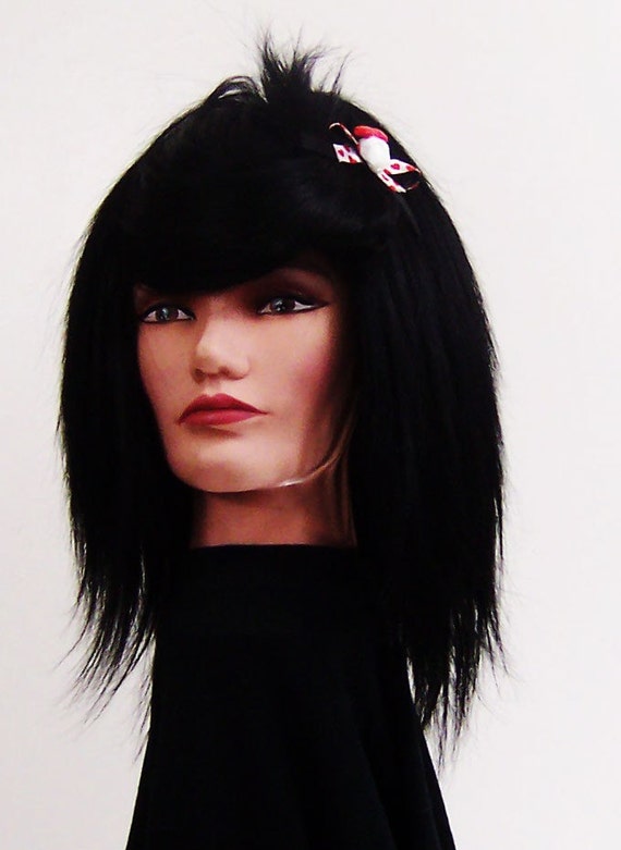 Human Hair Unisex Emo Scene Fun Wig