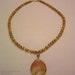 Golden Sunset - Beautiful Fire Cherry Quartz Faceted Tear Drop Pendant, Bronze Freshwater Pearl, Citrine, 14K Necklace