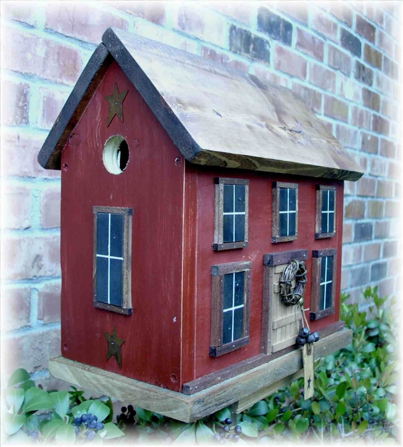 Folk Art Primitive Country Cottage Country Saltbox by ACOUNTRYWAY