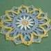 Daisy in the Sun - Thread Crochet Doily, 7.5 in.