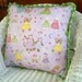 Spring Petite Playmates by Kelly Rightsell 14 Inch Decorative Pillow Kittens Frogs and Bunnies