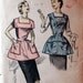 50s Sewing Pattern Advance 8163 Printed Apron Pattern Smock Size Large
