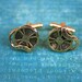 Cufflinks - Film Reel, Antique Gold Finish