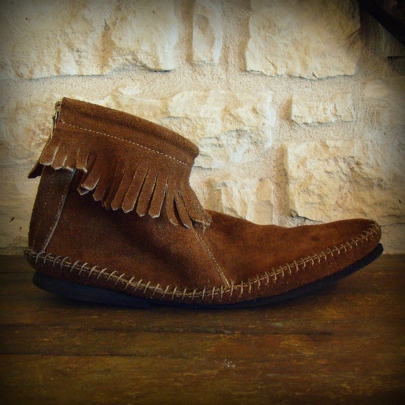 vintage leather moccasins