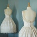 1950s Vanilla Lace Party Dress / Edward Abbott Formal