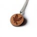 HALF PRICE That Vintage Sweet Dove Circle Pendant - Tasmanian Myrtle