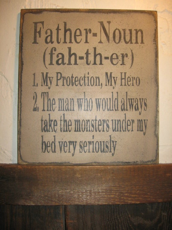 Items similar to Father Noun........Fathers Day gift on Etsy