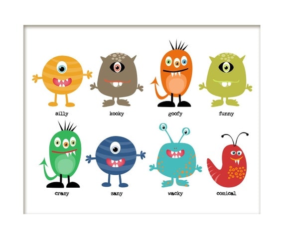 Little Monster Printable Art 8 x 10 Art
