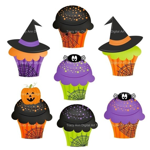 free halloween cupcake clipart - photo #12