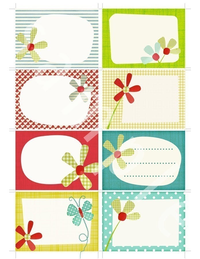 Printable scrapbook journal cards make labels tags and