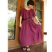 Sale 20 % off Purple soft cotton maxi dress one fit all most ( T 16)