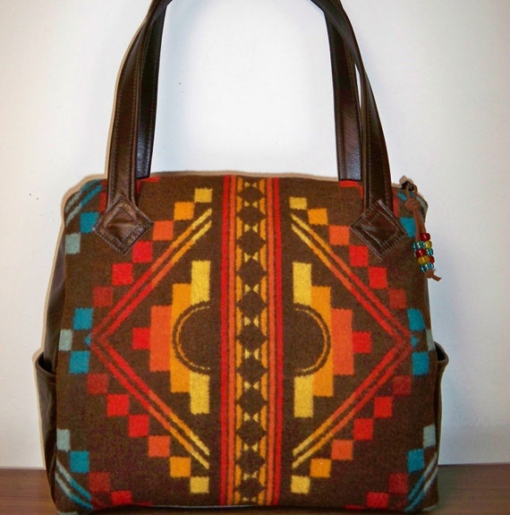 Pendleton Wool Purse Handbag Shoulder Bag by timberlineltd on Etsy