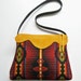 Pendleton Wool Purse Shoulder Bag Deerhide Suede Leather Trim