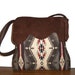 Pendleton Wool Purse Shoulder Bag Deerhide Suede Leather Trim