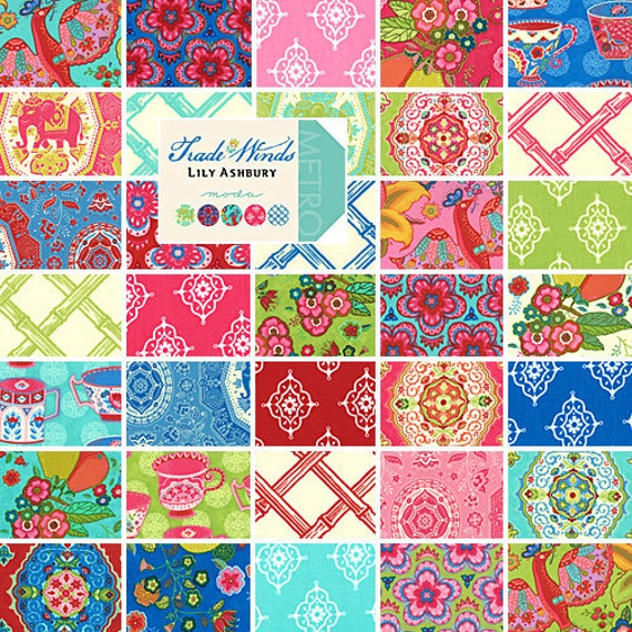 Lily Ashbury TRADEWINDS 5 Charm Pack Quilting Fabric