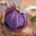 Cute as a Plum Knitted Hat NB to 4 YR
