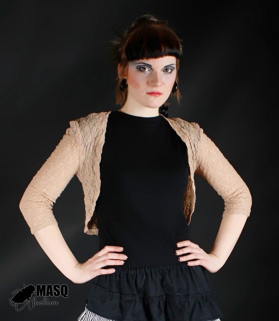 nude fur bolero
