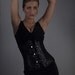 MASQ reserved SALE Black leather steampunk corset 26 inch for 28 to 30 natural waist
