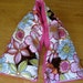 Therapy Rice Bag -Hawaiian Flowers/Pink Fleece-Washable Cover