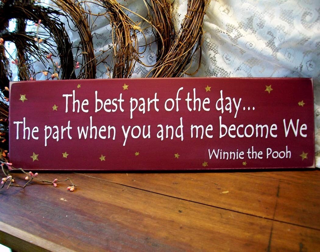 The best part of the day Wood Sign for your by