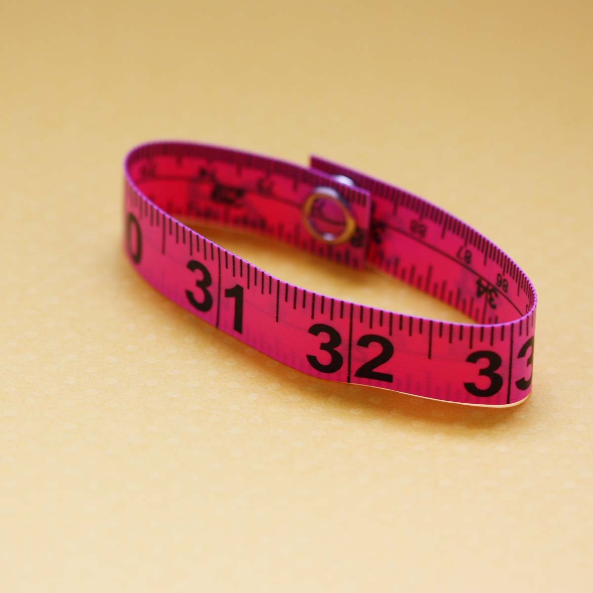 Tape Measure Bracelet in Pink
