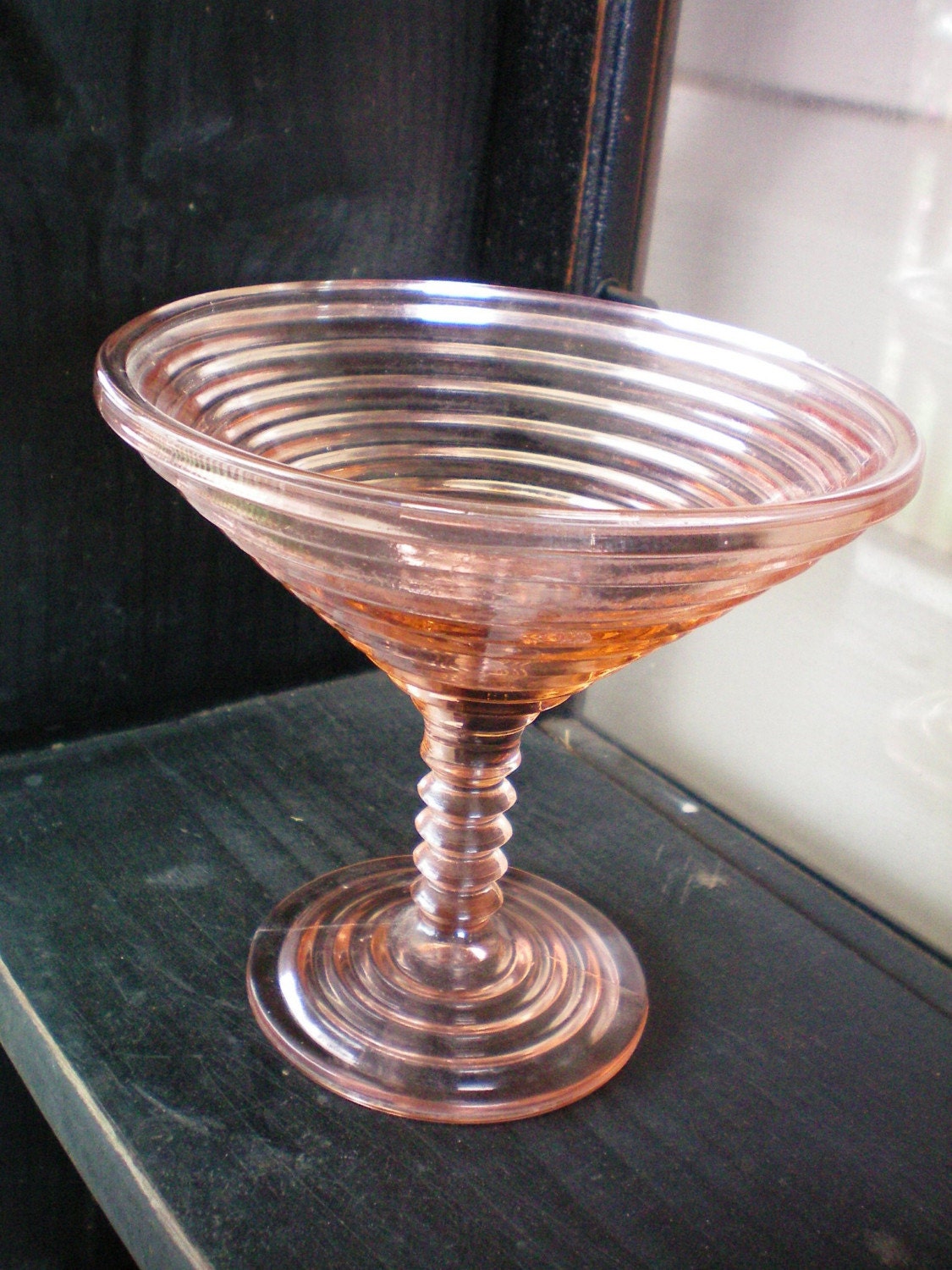 Anchor Hocking Pink Depression Glass Manhattan Horizontal Rib 0534