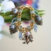 Custom Order for Sharon - Charm Bracelet, Vintage Bracelet, Rose Bracelet, Gold Charm Bracelet, charm, vintage