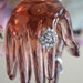 Vintage Ring, Rhinestone Ring, Handmade Ring, Adjustable Ring, Silver Ring,