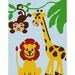 INSTANT DOWNLOAD Jungle Friends Giraffe Monkey Lion Safari Z00 Afghan Crochet Pattern Graph