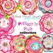 Digital Clip Art -- Fresh Picked Flowers -- Pretty in Pink Collection