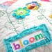 Embroidered BLOOM -- Quilted Pillow