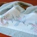 Tea Towel Blue Jay Flight - Vintage Recycled to Upcycled Homespun Home Decor