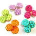 25 Vintage buttons, 5 colors, can be use as beads for button jewelry, gold color ornament, 15mm