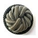3 Antique vintage buttons made of threads on plastic base, unique rare button, 30mm