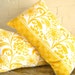 two sunny yellow dandelion pillow covers 12x18