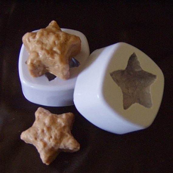 2 Primitive Grubby Stars Wax Candle Tart Mold Silicone Molds