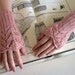 Arm Warmers Knitted in Rose Smoke Merino Wool