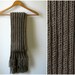 Brown Chunky Scarf Knitted in Soft Wool Blend