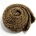 Xmas in July - Scarf - Hand Knitted with Marled Brown, Beige and Cream Novelty Yarn