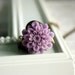 Lavender Chrysanthemum Locket Necklace