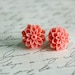Pink Dahlia Earrings Buy 3 Get 1 Free