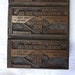 Large Antique Copper Wood Printing Block for Ice Company