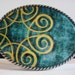 vintage inspired Gold Swirl belt buckle