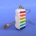 Rainbow Cake Slice with Fork Earrings NICKEL FREE