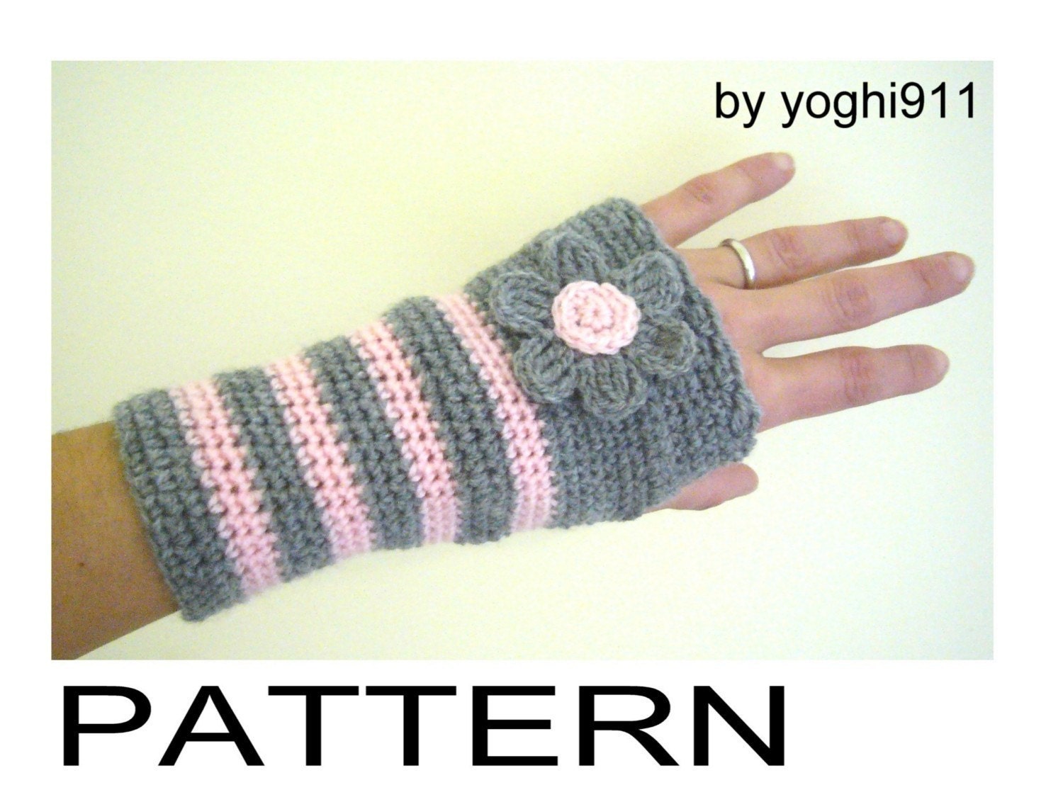 pattern crochet gloves fingerless shell warmers mittens PDF yoghi911 by gloves Pattern Hand Fingerless
