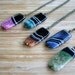 RESERVED for Alison - Addison - Black and Bright Pink Agate Necklace