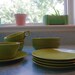 Vintage Avocado Melamine Dish Set